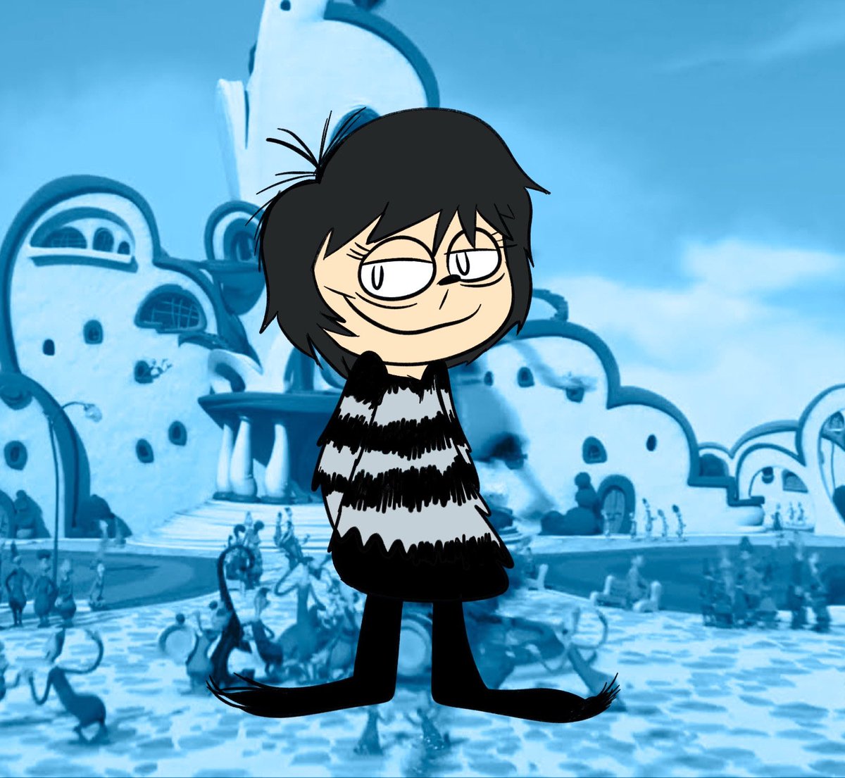 colby_art's tweet photo. Day Seventeen of GothTober 2024 - JoJo McDodd (Horton Hears a Who) https://t.co/QfbNkS4TGR