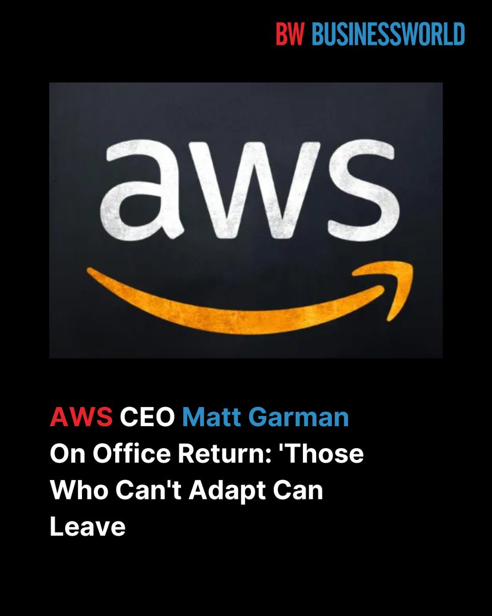 BWBusinessworld's tweet image. Amazon is facing pushback from employees after announcing a mandatory five-day-per-week in-office policy set to take effect in January 2024

Read More: ow.ly/QTCy50TO7LN

#Amazon #RemoteWorkDebate #EmployeeRights #CorporateCulture #WorkLifeBalance #Leadership #BusinessNews