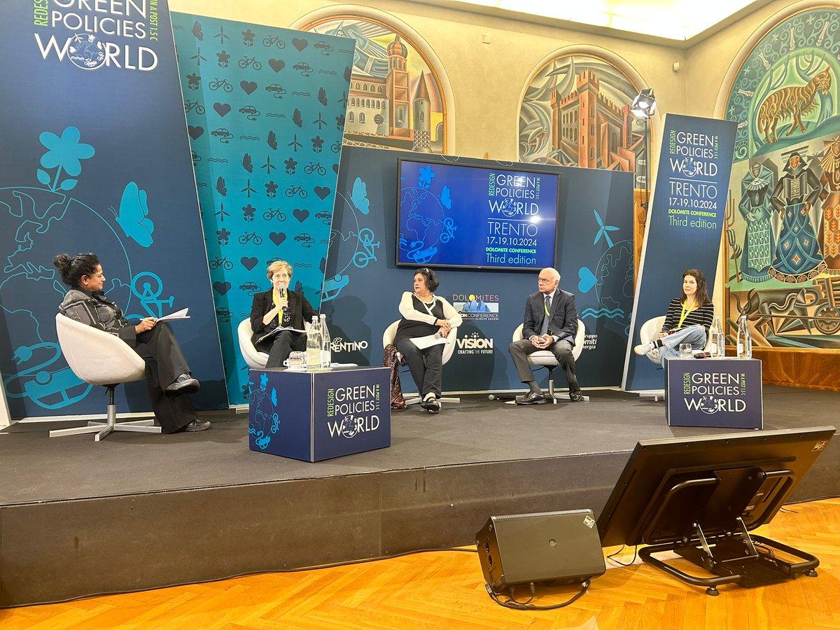 .<a href="/DrVibhaDhawan/">Dr Vibha Dhawan</a> , Director General, <a href="/teriin/">TERI</a>  - The Energy and Resources Institute, participating in the third edition of Green Policies World, Dolomite Conference in Trento, Italy.

On 17 October, Dr Dhawan participated in three sessions, during which she spoke on the