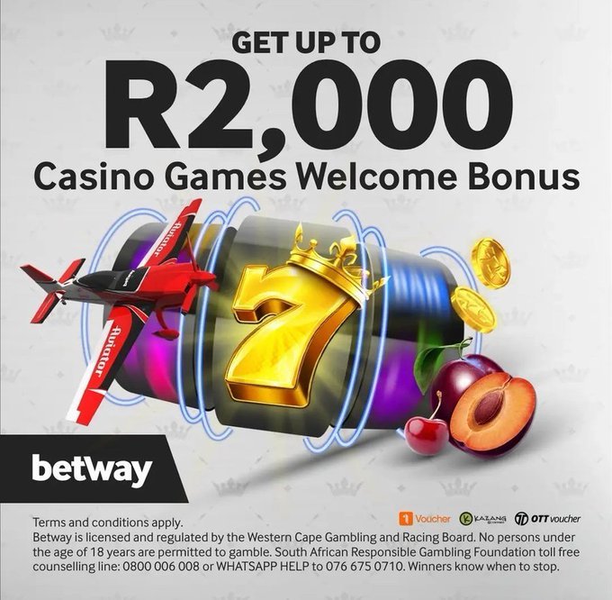 OupaBaloyi7's tweet photo. 𝟏𝟎𝟎% 𝐃𝐄𝐏𝐎𝐒𝐈𝐓 𝐁𝐎𝐍𝐔𝐒

Open a new Betway account and get a 100% first deposit match as a Free Bet or as a Casino Games Bonus. 

Use the Promo/Sign-Up code: BALOYI7 to claim the welcome offer.

Sign up here: 📲 https://t.co/XRMqR3z5Wn…

#BetwaySquad #Betway https://t.co/Ume87w8LZL