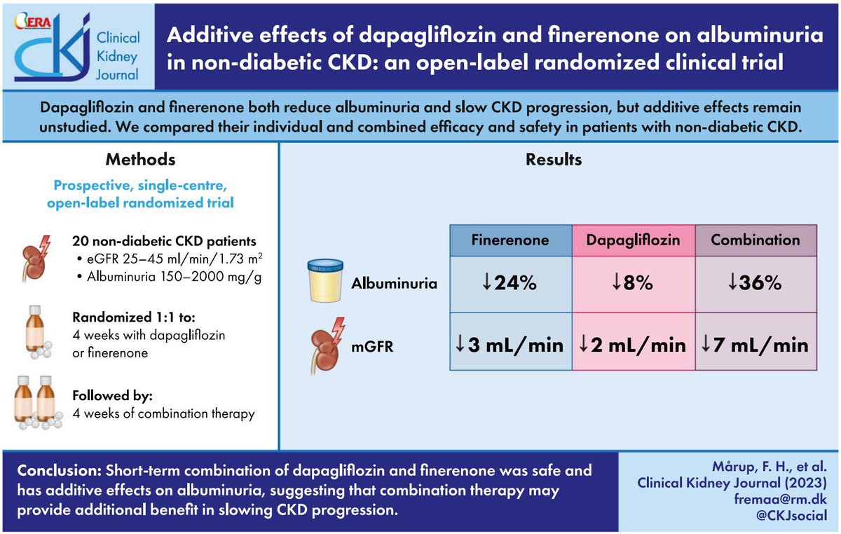 edgarvlermamd's tweet photo. Additive effects of dapagliflozin and finerenone on albuminuria in “non-diabetic” CKD: an open-label randomized clinical trial ca. 2024 from @CKJsocial #Nephpearls #Cardiorenal

👉🏼 https://t.co/gjQtK1b6zH https://t.co/y66hW0k4dg