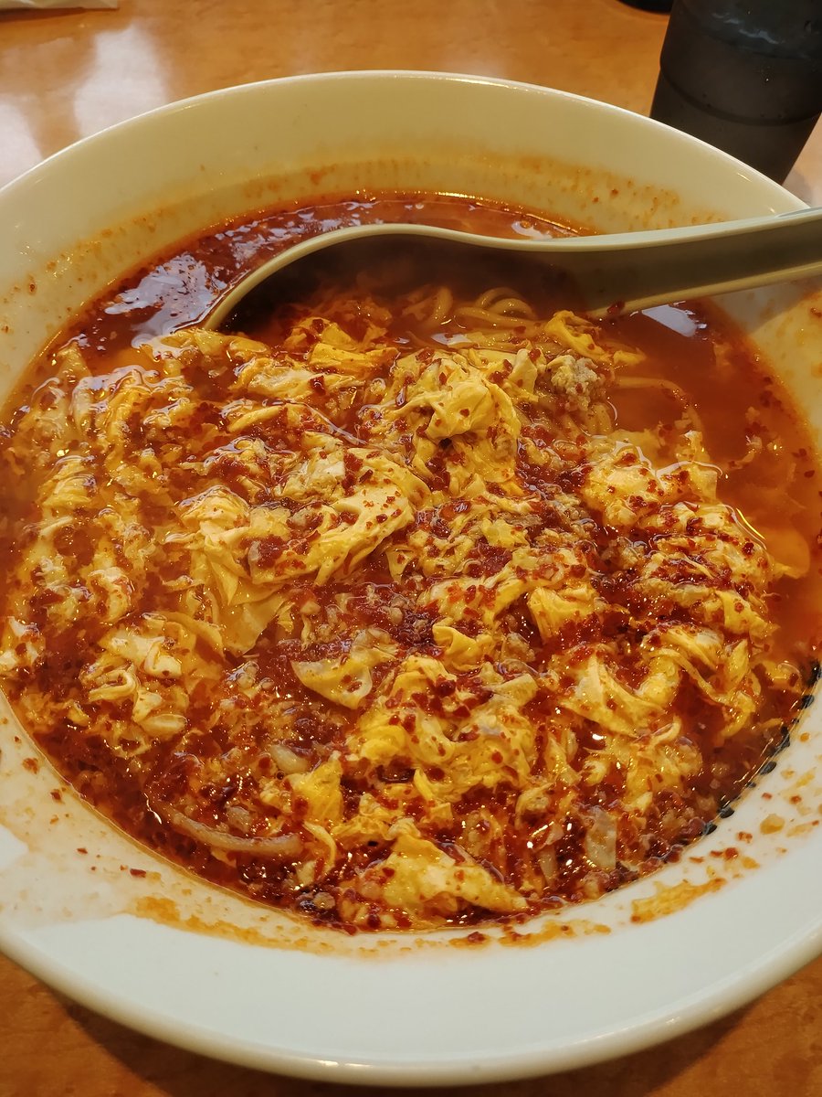 pepperland10's tweet photo. 川崎のソウルフード
「元祖ニュータンタンメン本舗」
のタンタンメン♪🍜(中辛・大盛)

見た目よりは辛くない……はずw https://t.co/YQwXew4QRE
