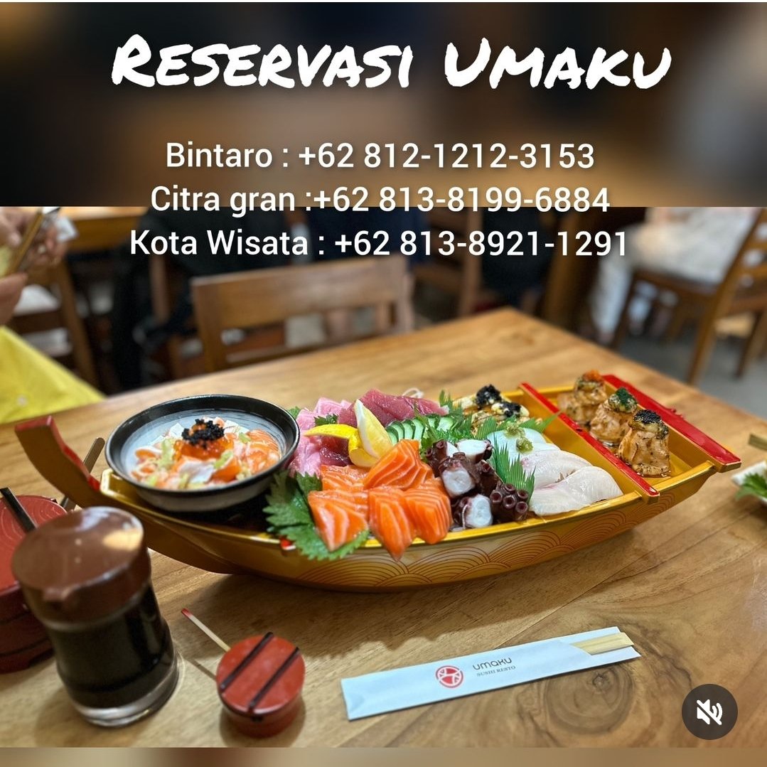 mpiq_fikaa's tweet photo. @aniesbaswedan @feryfarhati @UmakuSushi Saya suka bareng sama suami makan disana, Insyaa Allah halal dan chef yang punya juga perduli sama kesejahteraan karyawannya. Kalo reservasi, bisa bikin sushi boat Pak. Saya suka makan yang di Bintaro, tapi antrinya ampun banget (bisa 1-2 jam) kalo ga reservasi 🥲 https://t.co/w4d2BDD43u