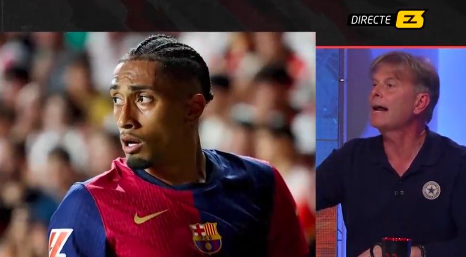 BarcaUniversal's tweet photo. .@DBR8: "Raphinha is not worth €70m. Barcelona wouldn't have signed him if they were at their best moment. This is my opinion, even if he scored 30 goals and made 25 assists." https://t.co/13ySGwBAkd