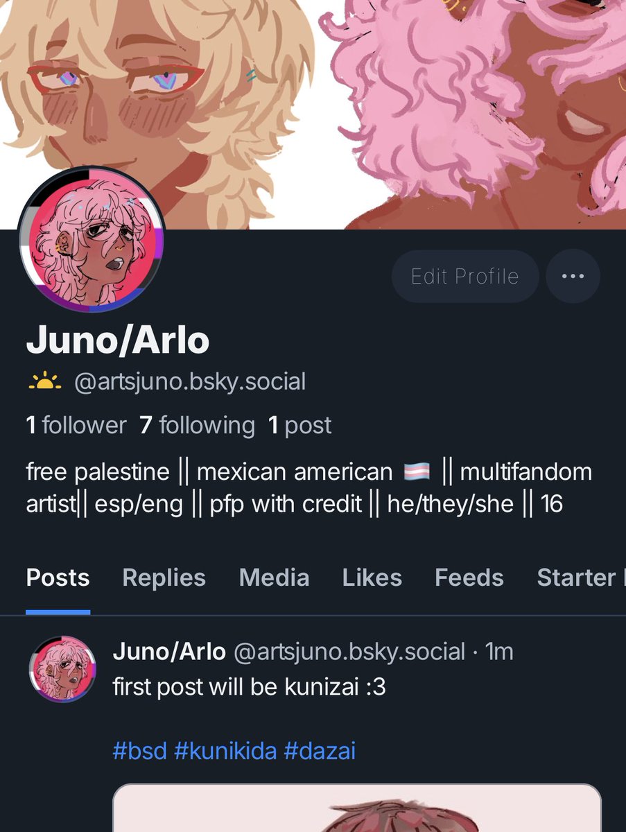 ArtsJuno's tweet image. My socials just in case