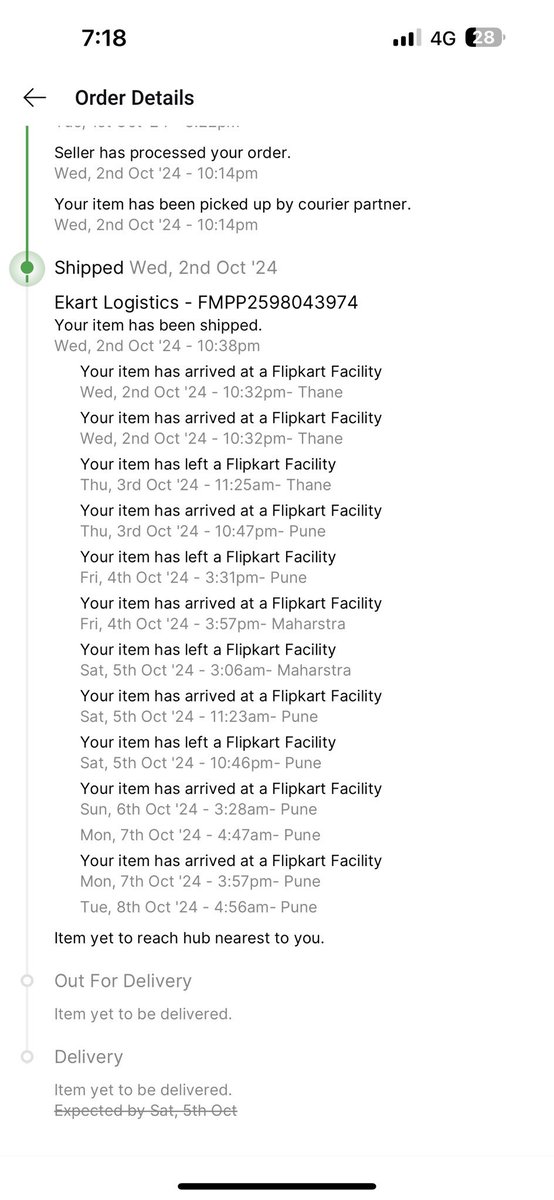 ashwani_mbm's tweet photo. Big billion day scam by @Flipkart @flipkartsupport @FlipkartStories @WorkAtFlipkart 
Ordered on 1st Oct but not delivered and then asked me to cancel
When I refused they reordered but new shipment also not delivered
Date changed three times now to 20th Oct!!
#scam #flipkartscam https://t.co/zWtqPb8o6z