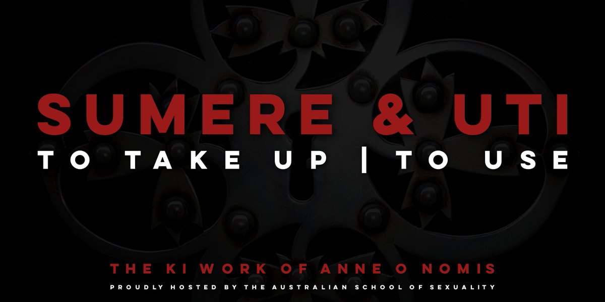 Australian School of Sexuality (@ass_fest) on Twitter photo THE KI OF PARTNERED SEXUAL POWER DYNAMICS
A 3 week Ki intensive with <a href="/AnneONomis/">Anne O Nomis</a> ✨
17.11 | SESSION 3 Sumere & Uti: To take up, to use.
Playing with opportunism, predator, capture, enjoyment & use.
tinyurl.com/2yzfhf7x THE KI OF PARTNERED SEXUAL POWER DYNAMICS
A 3 week Ki intensive with <a href="/AnneONomis/">Anne O Nomis</a> ✨
17.11 | SESSION 3 Sumere & Uti: To take up, to use.
Playing with opportunism, predator, capture, enjoyment & use.
tinyurl.com/2yzfhf7x