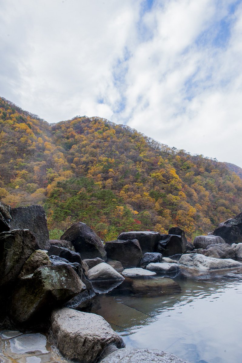 k01san's tweet image. そろそろ足尾のかじか荘で紅葉露天風呂キメるかね🫠🍁
宿名はかじか荘から「四季の彩りに風薫る足尾の宿 かじか」に変わったそうだけど長すぎるからかじか荘のままで😂