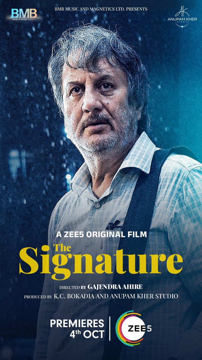 MohdImranAnsari's tweet image. What a powerful and soul touching performance by @AnupamPKher ji in the movie #thesignature. You actually touched everybody’s soul with your acting ! Director Gajendra has done an awesome job. A must watch movie for everyone to understand the reality of life !