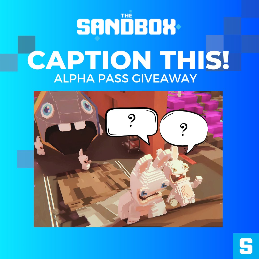The Sandbox SEA๐ฆ ๐ฅ (@thesandboxsea) on Twitter photo ๐ Alpha Pass Giveaway! ๐
๐ค๐ญ Got a witty caption for this epic Sandbox moment? Shoot your shot and 7 lucky winners will score an Alpha Pass! ๐
How to win (it's easy-peasy! ๐)
๐ฌ Drop your best caption in the comments
โค๏ธ๐ Smash that Like & RT button
๐ถโโ๏ธFollow our awesome ๐ Alpha Pass Giveaway! ๐
๐ค๐ญ Got a witty caption for this epic Sandbox moment? Shoot your shot and 7 lucky winners will score an Alpha Pass! ๐
How to win (it's easy-peasy! ๐)
๐ฌ Drop your best caption in the comments
โค๏ธ๐ Smash that Like & RT button
๐ถโโ๏ธFollow our awesome