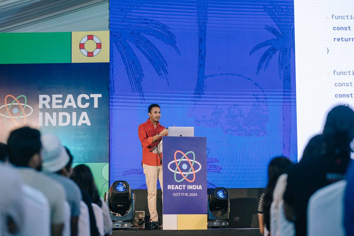 React India 🇮🇳 (@react_india) on Twitter photo Thank you <a href="/_gsathya/">Sathya Gunasekaran</a> for sharing the latest enhancements in React Compiler that are going to improve our app's performance and developer experience!
Watch Sathya's talk live to know more about the React Compiler at reactindia.io Thank you <a href="/_gsathya/">Sathya Gunasekaran</a> for sharing the latest enhancements in React Compiler that are going to improve our app's performance and developer experience!
Watch Sathya's talk live to know more about the React Compiler at reactindia.io