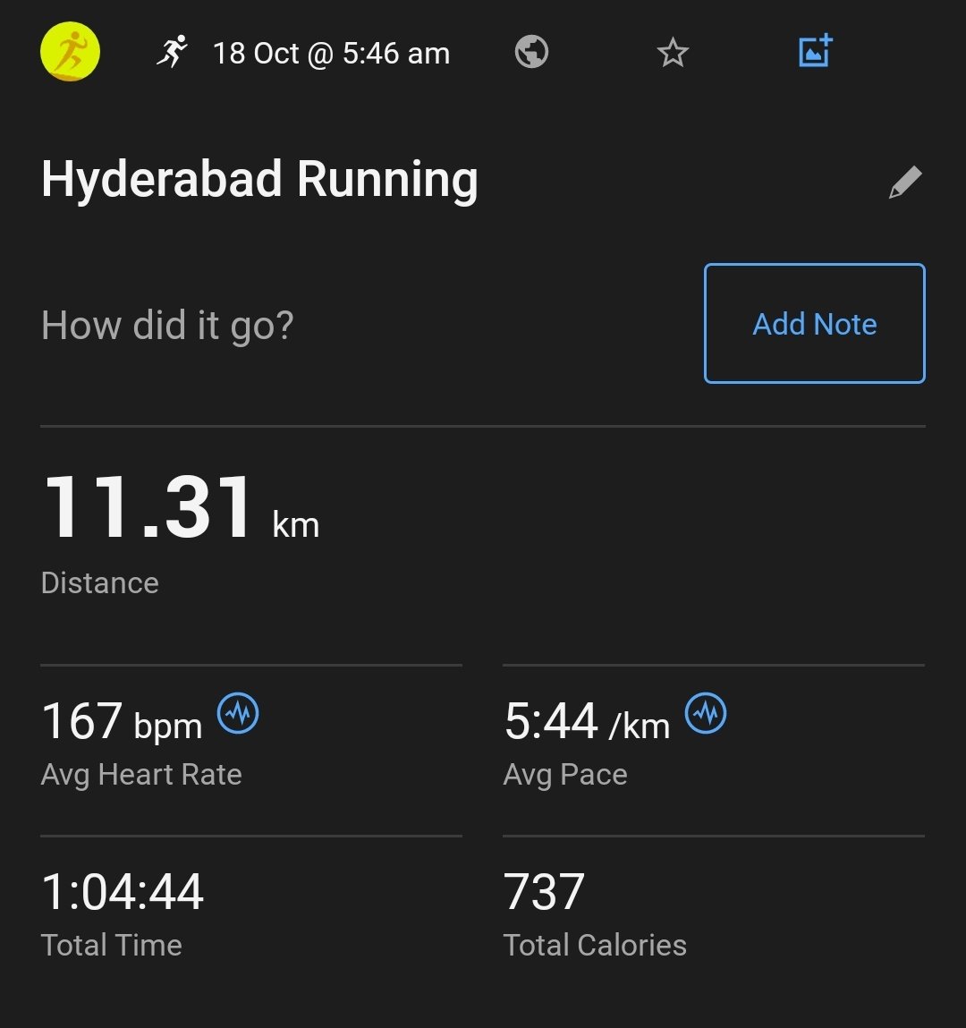 databaaj's tweet photo. Late Post: #FastFridayRun of 11 Kms empty stomach &amp; barefoot targeting a pace of 6:00. Achieved 5:44. Yet another sub-60 10K.

 #HappyFriday. Keep 🏃!
#Pledge24
#RunningTwitter #ARStats2024 https://t.co/NhIkyW0DrK