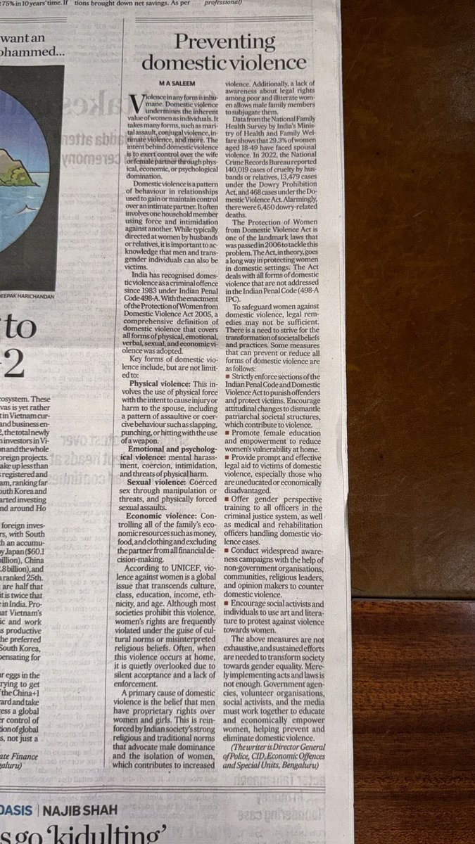 masaleemips's tweet photo. My article in today’s Deccan Herald. https://t.co/yo63LFXqr7