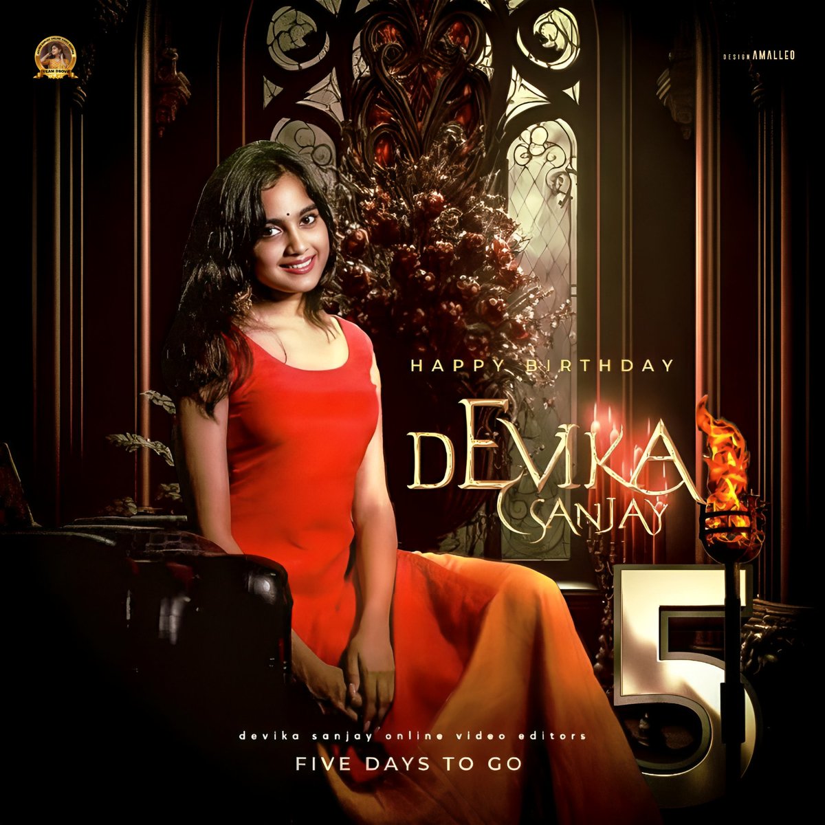 dsoveofficial's tweet photo. Five days to go devu bdy celebration ❤️💃
🎨 @AmalleoDesigns https://t.co/54bv9cwYZy