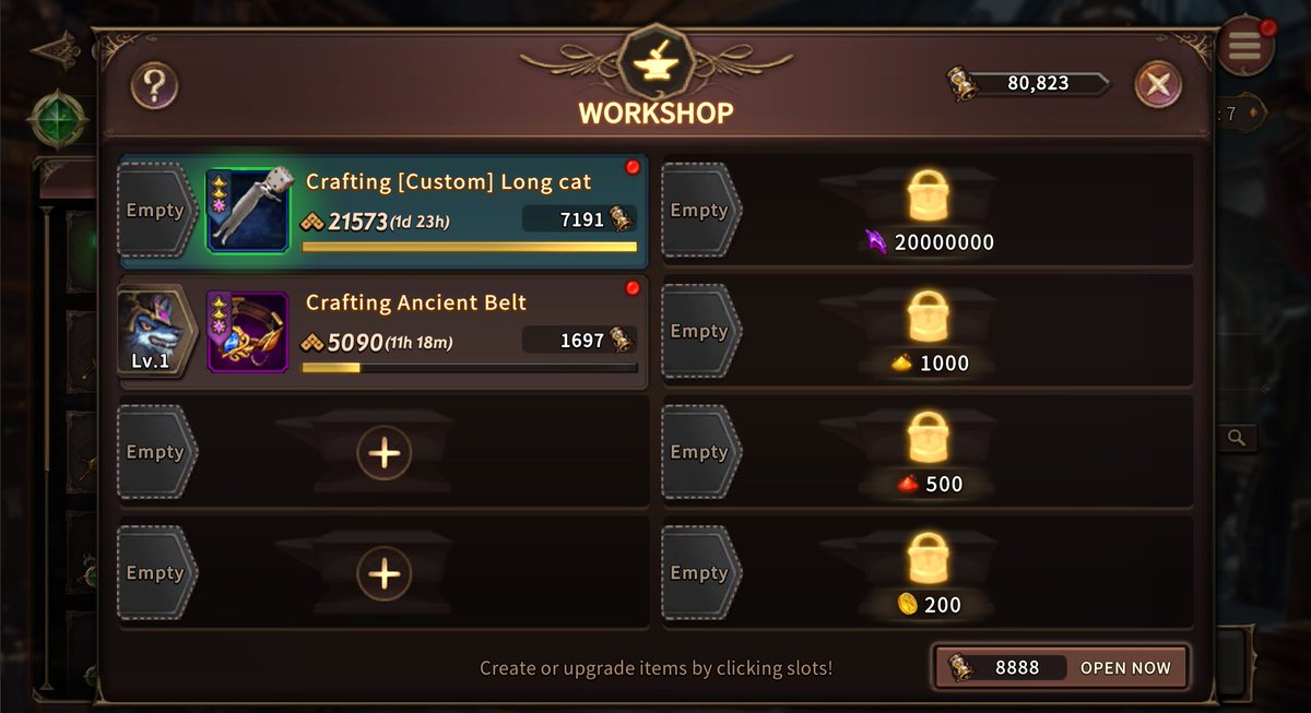 frixburn's tweet image. una locura con el custom craft de @NineChronicles, mi primer tirada y me sale la custom Long cat