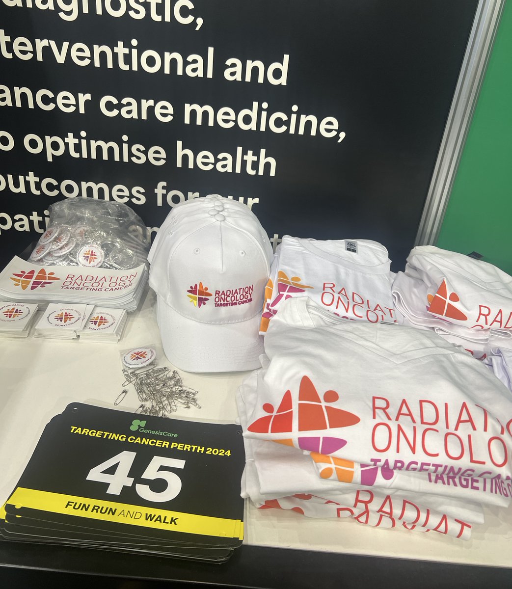 Don’t forget to collect your bibs and running gear for the 2024 Targeting Cancer Fun Run at the RANZCR Booth 🏃‍♂️🏃🏽‍♀️

It’s not too late to register &gt;&gt; ow.ly/FpFr50TO8ae

#RANZCR2024 #TargetingCancer #radonc #radiology