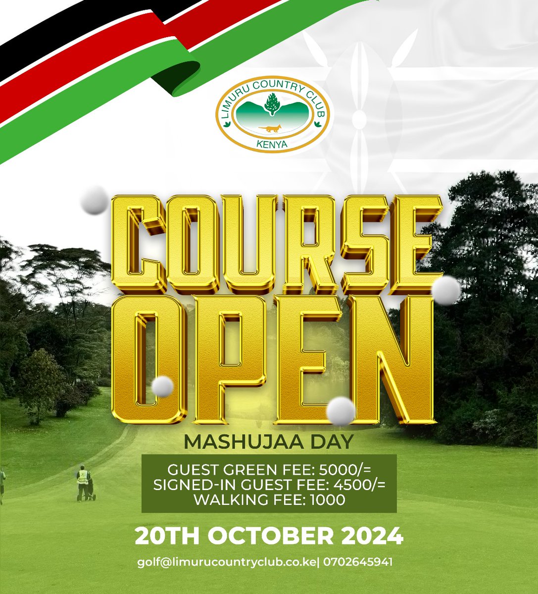 ClubLimuru's tweet photo. Your Mashujaa Day plan 🏌♂️🏌♀️
#LCCPride #mashujaaday https://t.co/bYFhuPYDMj