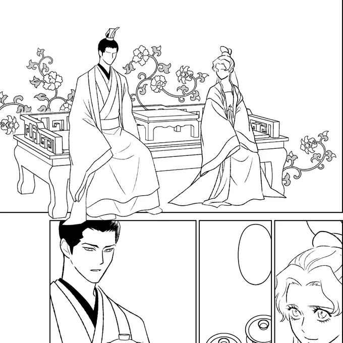 《悲報》ワタシが描いた長いすの上の台、全部フキダシで隠れる。 