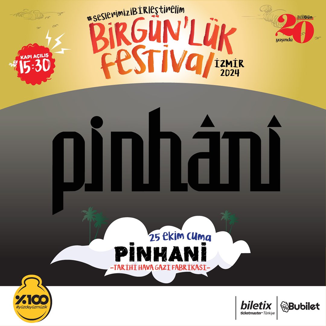 Pinhani, 25 Ekim’de BirGün’lük Festival’de. #seslerimiziBİRLeştirelim