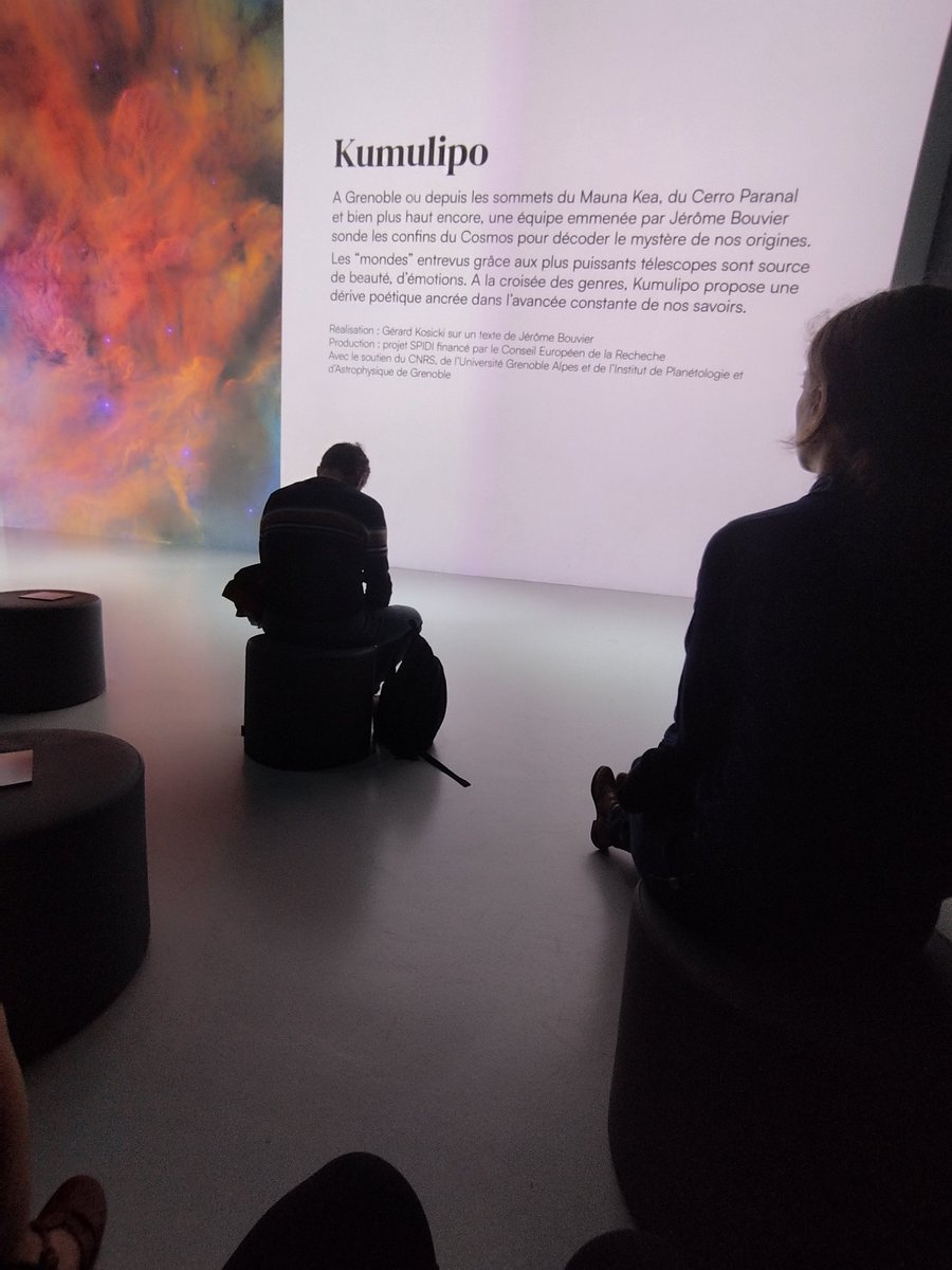 Hier soir à <a href="/Cosmocite_gre/">Cosmocité</a>, j'ai eu la chance d'assister à l'avant-première du documentaire Kumulipo, aux origines de la diversité cosmique. De magnifiques images pour une expérience immersive dans le cosmos. Un grand bravo à Jérôme Bouvier et Gérard Kosicki !