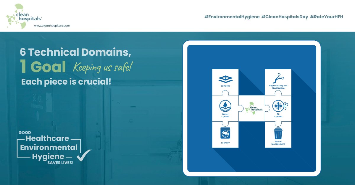 On 20 October it is Clean Hospitals Day, an annual day that shines a light on the critical importance of healthcare environmental hygiene (HEH) in reducing healthcare-associated infections (HAIs), and ensuring the safety of healthcare workers.

#CleanHospitalsDay #healthcare