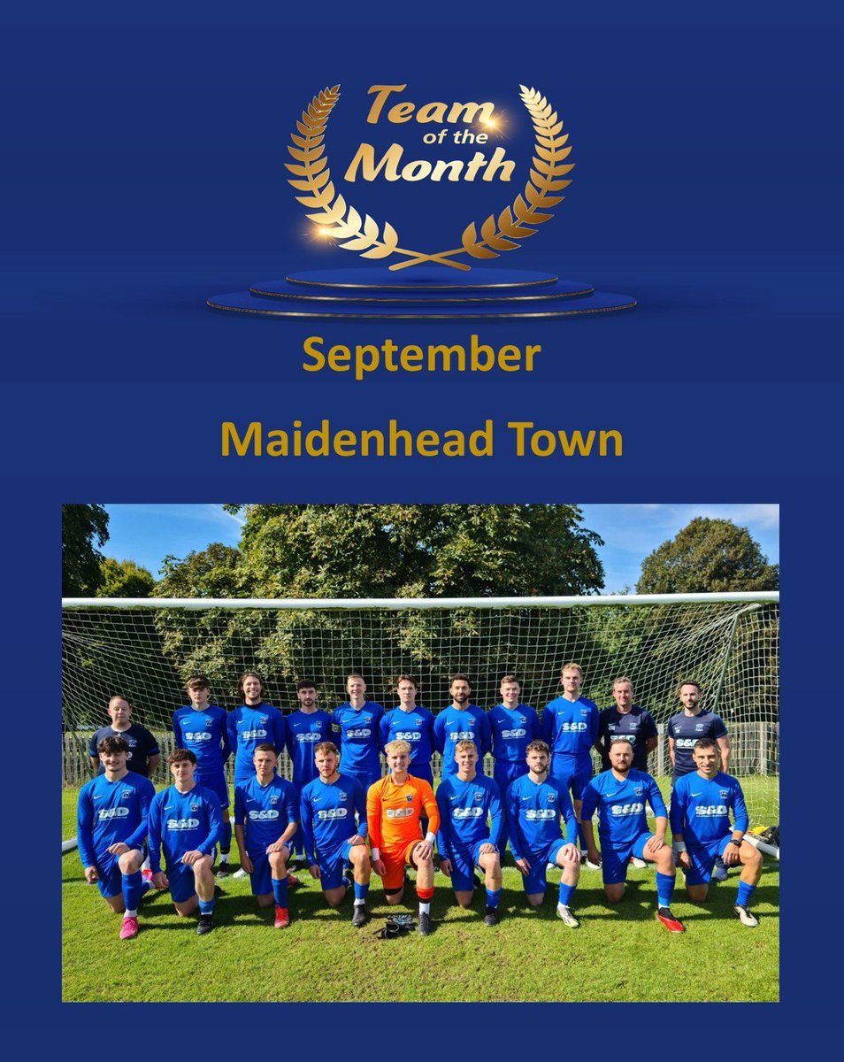 Thames Valley PL (@thamesvalleypl) on Twitter photo Congratulations Maidenhead Town first team of the Premier Division.
Finishing September with 6 wins from 6 matches scoring 30 goals, including wins against defending champions Westwood and runners Wargrave .
Congratulations to all involved with <a href="/Maidenhead_Town/">Maidenhead Town FC</a> Congratulations Maidenhead Town first team of the Premier Division.
Finishing September with 6 wins from 6 matches scoring 30 goals, including wins against defending champions Westwood and runners Wargrave .
Congratulations to all involved with <a href="/Maidenhead_Town/">Maidenhead Town FC</a>