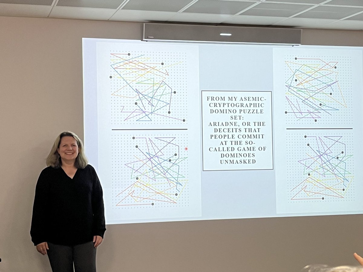 *amazing* session yesterday <a href="/writerskingston/">Writers Kingston</a> - <a href="/lori_wike/">Lori Wike</a> presenting her mind-altering &amp; deeply satisfying #puzzle poems (available from <a href="/PenteractPress/">Penteract Press</a> fyi..) thx <a href="/stevenjfowler/">SJ Fowler</a> for making it happen