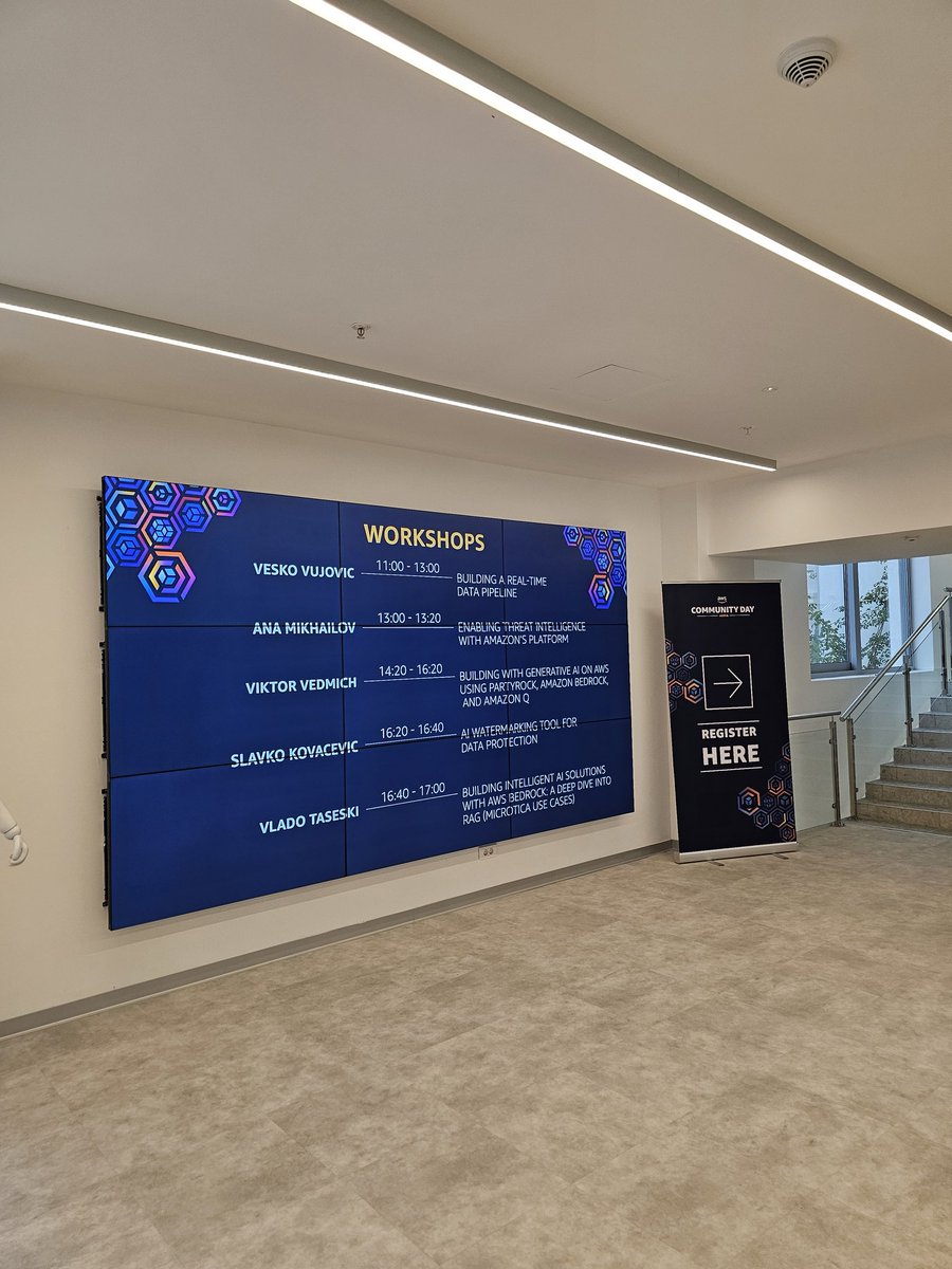 Dzenan Dzevlan (@sqlheisenberg) on Twitter photo It's happening 🥳 #awsadria #CommunityDay
<a href="/awsbosnia/">AWS Community Bosnia ☁️ 🇧🇦 ☁️</a> <a href="/marin_ra/">Marin Radjenovic</a> <a href="/awsmontenegro/">AWS Montenegro</a> <a href="/DzenanaDzevlan/">Dzenana Dzevlan (she/her)</a> It's happening 🥳 #awsadria #CommunityDay
<a href="/awsbosnia/">AWS Community Bosnia ☁️ 🇧🇦 ☁️</a> <a href="/marin_ra/">Marin Radjenovic</a> <a href="/awsmontenegro/">AWS Montenegro</a> <a href="/DzenanaDzevlan/">Dzenana Dzevlan (she/her)</a>