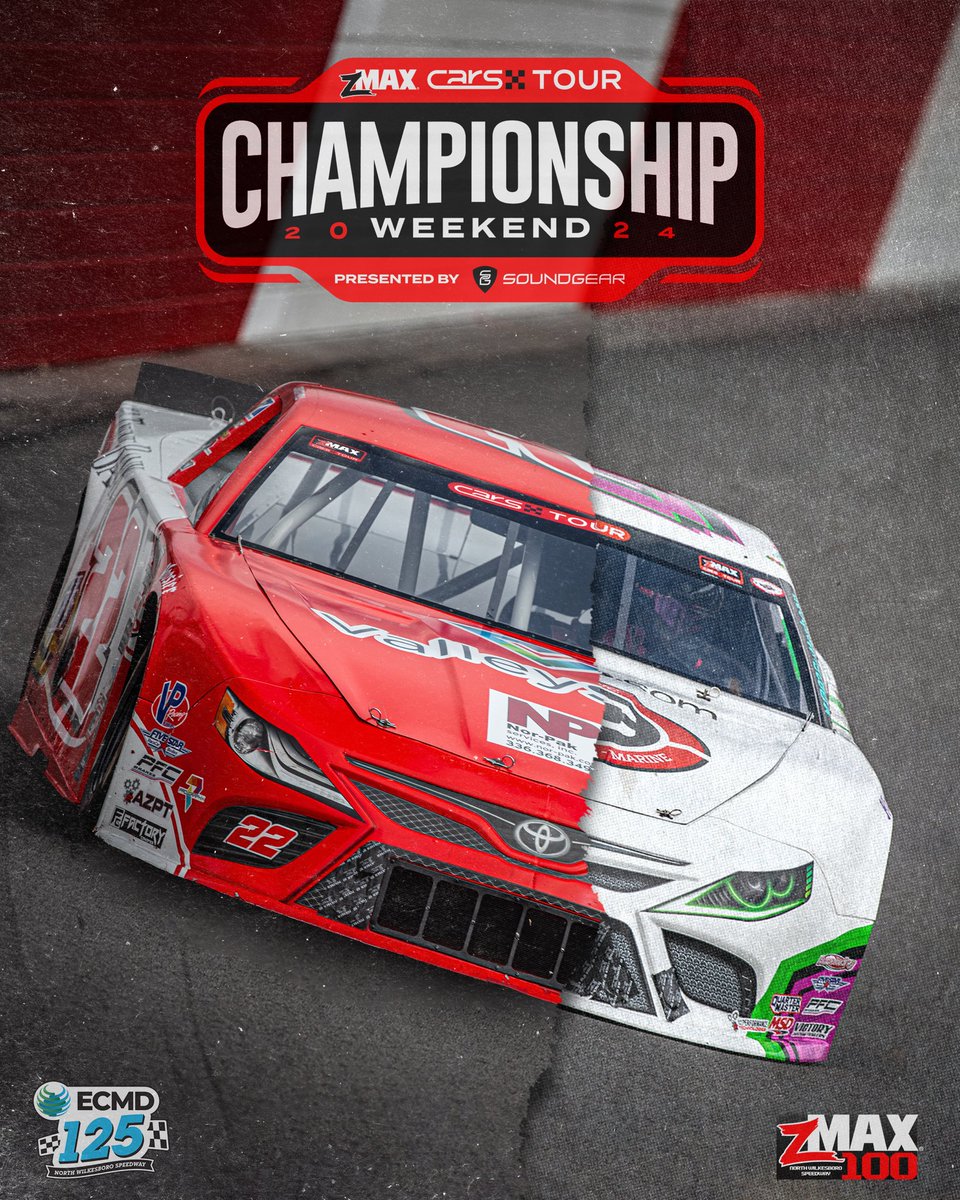CARSTour's tweet photo. 𝗪𝗔𝗞𝗘 𝗨𝗣 🗣️🗣️ 𝙄𝙏’𝙎 𝘾𝙃𝘼𝙈𝙋𝙄𝙊𝙉𝙎𝙃𝙄𝙋 𝙒𝙀𝙀𝙆𝙀𝙉𝘿!

Tonight, we qualify. Tomorrow, we crown our 2024 Champions!

@NWBSpeedway | #ECMD125 | #zMAX100 https://t.co/CfQNX6riUc