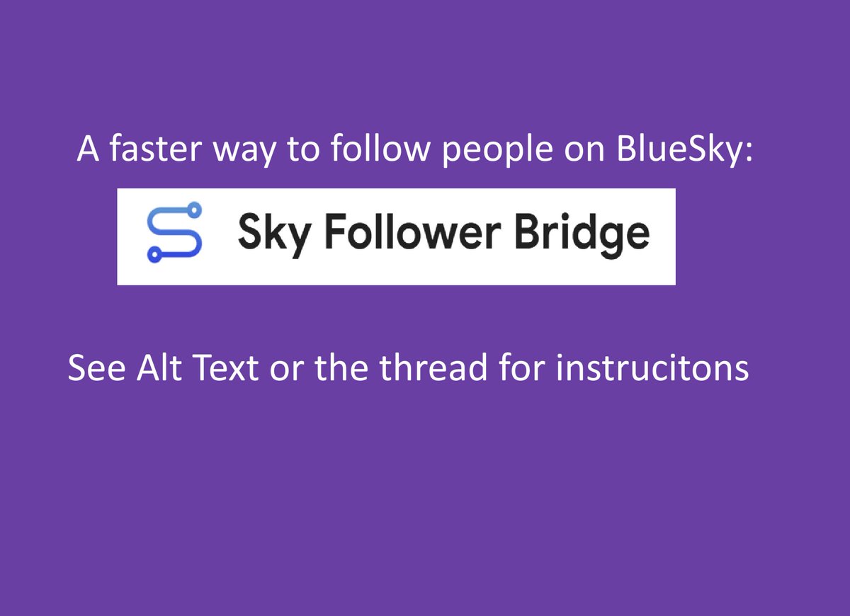 ScamperAnglDerg's tweet photo. Want a fast way to follow the same people on 🟦☁️ that you do on Twitter? There's this cool Chrome extension, and I just tested it out!

Please read the Alt Text or the thread for more info. https://t.co/hAH8Tgumi7