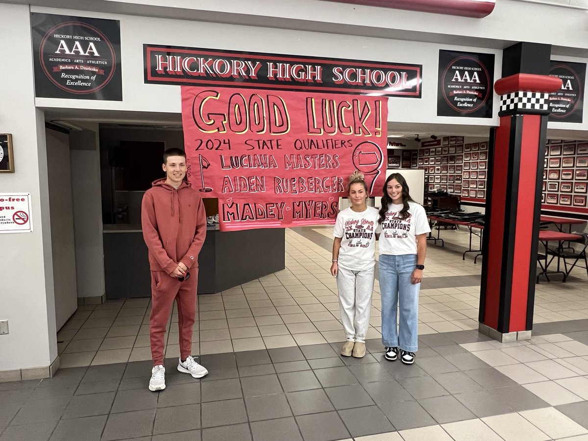HSD_Athletics's tweet photo. Good luck to our state qualifying golfers as they depart for State College over the next few days! https://t.co/XMr4WI4sNx