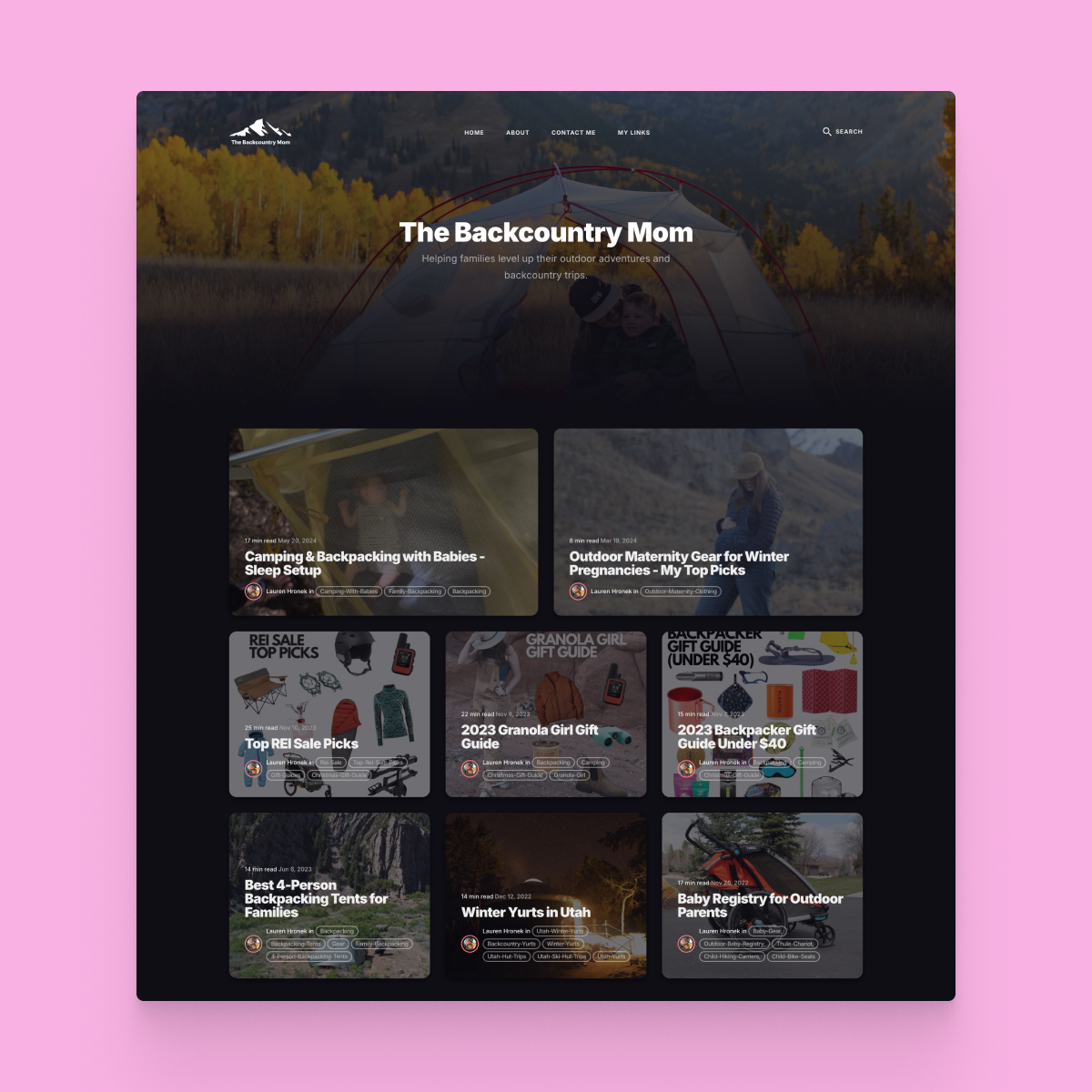 Site of the Day ✨

The Backcountry Mom ☞ thebackcountrymom.com

Built with <a href="/anvodstudio/">Anvod Studio</a> &amp; <a href="/jekyllrb/">jekyll</a>