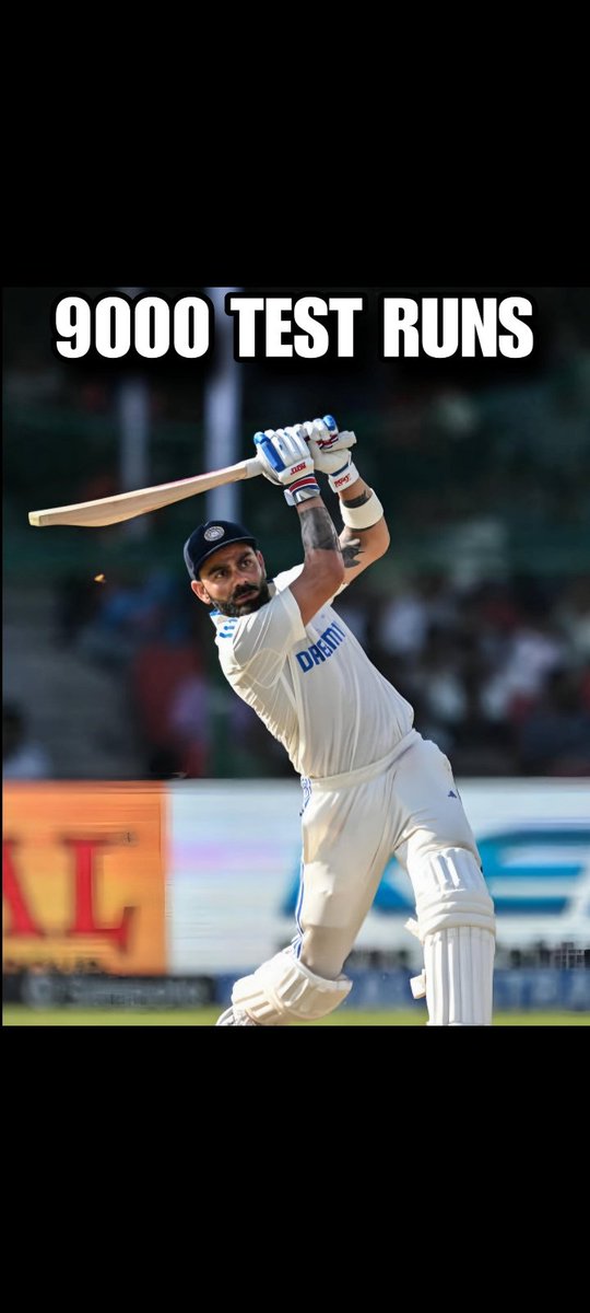 Jiya1908's tweet photo. Congratulations on 9k Test runs 🔥

#ViratKohli𓃵 #INDvNZ https://t.co/Kfg4Y9n9YF