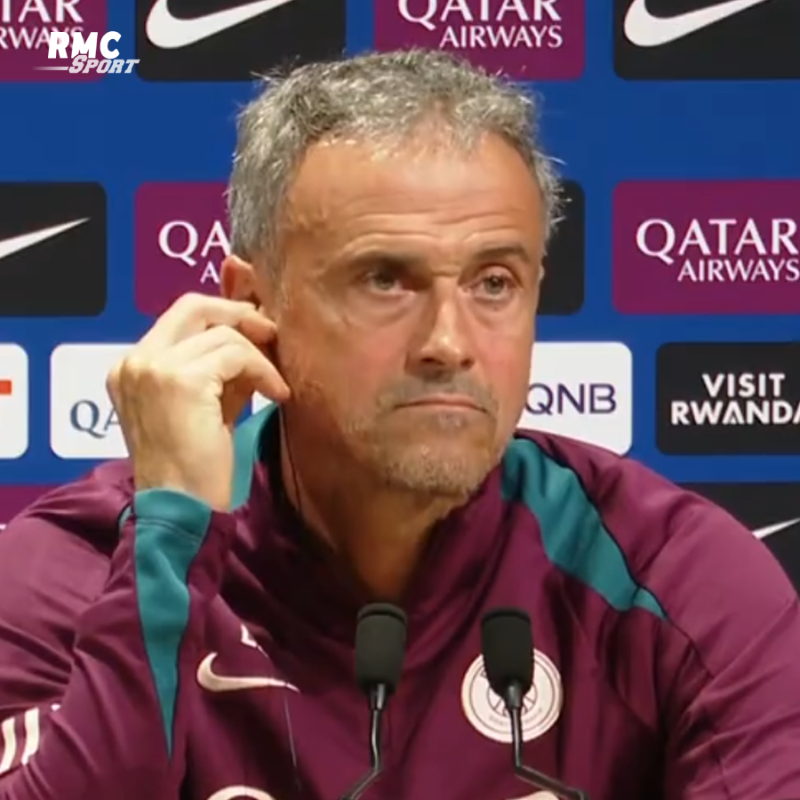 RMCsport's tweet photo. ❌ Luis Enrique interrogé sur sa prolongation: "Je n'ai rien à dire à ce sujet"