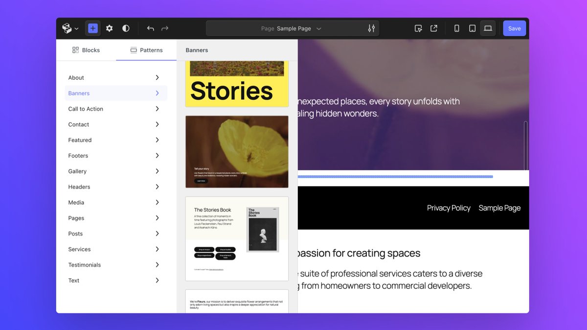 We’re about to launch a new block-based builder for WordPress built on Gutenberg APIs and UI components.
 
It makes building with core blocks faster and easier, featuring responsive editing and more. 

Comment or DM, and I'll send you a free beta invite next week :)