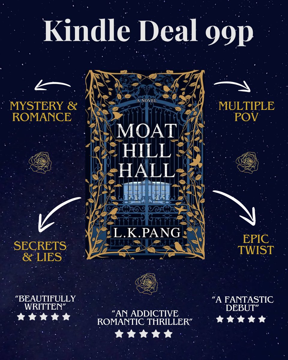 Happy Publication Week to the wonderfully talented <a href="/LKPang_Author/">L.K.Pang</a> with her hauntingly beautiful second novel, The Night Counsellor, a psychological thriller perfect for spooky season. 

To celebrate, her debut; Moat Hill House, is on #Kindle for 99p! October only! 👀 #BookTwitter