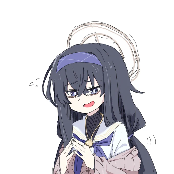 そわそわウイ#ブルアカ 
