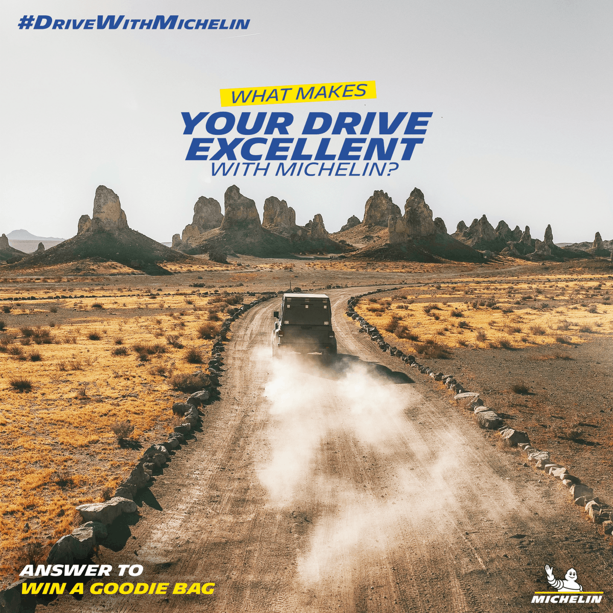 MichelinIndia's tweet photo. We're on a quest to find out what elevates your driving experience with MICHELIN.
Share your answer in the comment section & stand a chance to win a MICHELIN goodie bag.
#MichelinIndia #ContestAlert #DriveWithMichelin https://t.co/SOaBHBNCdq