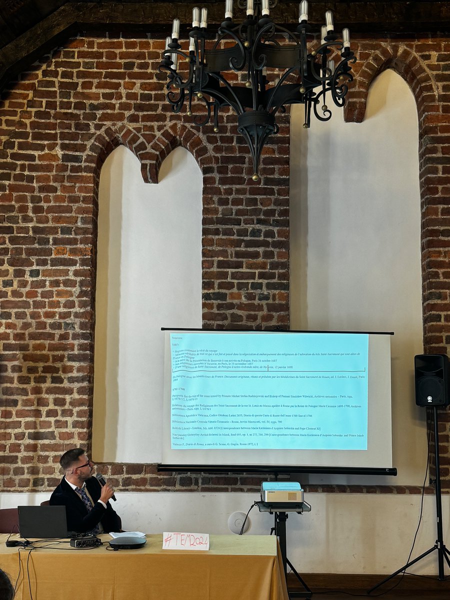In the final session, Jarosław Pietrzak (University of the National Education Commission in Cracow) discusses the #travels of the #Benedictine nuns of Perpetual Adoration, moving between Paris, Warsaw, and Rome from 1687 to 1708. #TEM2024