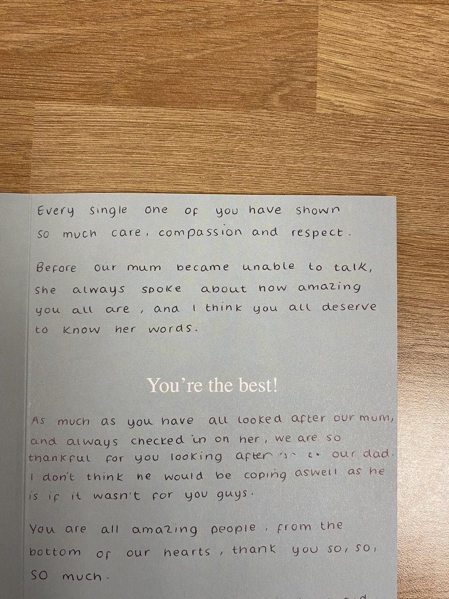 😊Patient Relatives Feedback 😊 Ward 14
Amazing! look at this card given to Ward 14 from a patient relative.Well done to the ward for demonstrating the patient experience strategy promises🧡❤️🩷💙🩵#thankyoucards  #PatientCare #patientexperience