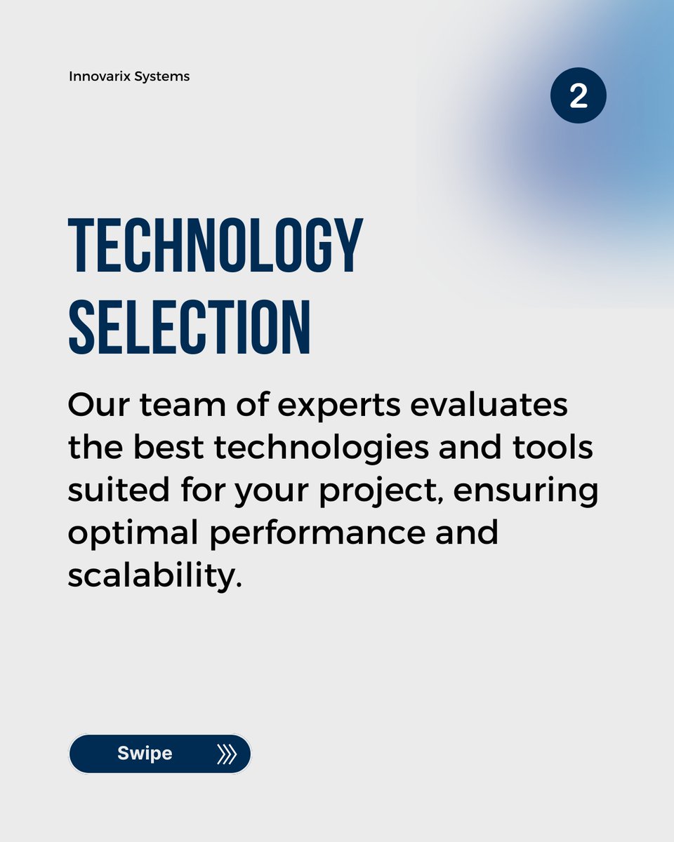 InnovarixSys's tweet image. Our refined development workflow prioritizes client needs, ensuring customer value at every stage.
1- Understanding Customer Needs
2- Technology Selection
3- Team Allocation
 
#CustomerCentric #AgileWorkflow #DevProcess