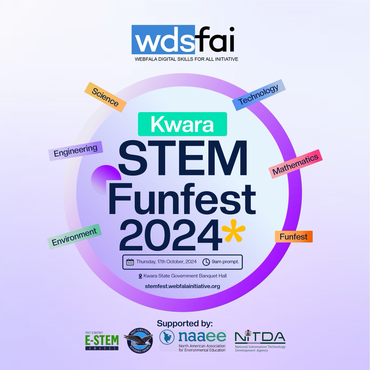 oyewale_e's tweet image. I had the incredible opportunity to volunteer as both a Graphics Designer and a member of the Technical team for the Kwara STEM Funfest 2024, hosted by Webfala Digital Skills for All Initiative.
#Webfala #WebfalaDigitalInitiative #Volunteer #GraphicsDesign #KwaraSTEMFunfest