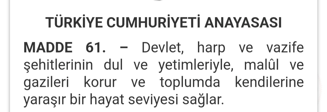 TMSY FETİ TUNCER (@fetituncer) on Twitter photo Sayın Cumhurbaşkanım <a href="/RTErdogan/">Recep Tayyip Erdoğan</a>
T.C Anayasa Madde 61 yazıldığı gibi <a href="/TmsyGaziler/">T.M.S.Y GAZİ SAYILMAYANLAR</a> olarak Vatanımızı savunurken
KURŞUN YEDİK
ŞARAPNEL YEDİK
MAYIN YEDİK
UÇURUMLARDAN DÜŞTÜK..
<a href="/TmsyGaziler/">T.M.S.Y GAZİ SAYILMAYANLAR</a> vatan evlatları olarak
🇹🇷
#GazilikHakkımızıİstiyoruz
🇹🇷
<a href="/dbdevletbahceli/">Devlet Bahçeli</a>
<a href="/MahinurOzdemir/">Mahinur Özdemir Göktaş</a> Sayın Cumhurbaşkanım <a href="/RTErdogan/">Recep Tayyip Erdoğan</a>
T.C Anayasa Madde 61 yazıldığı gibi <a href="/TmsyGaziler/">T.M.S.Y GAZİ SAYILMAYANLAR</a> olarak Vatanımızı savunurken
KURŞUN YEDİK
ŞARAPNEL YEDİK
MAYIN YEDİK
UÇURUMLARDAN DÜŞTÜK..
<a href="/TmsyGaziler/">T.M.S.Y GAZİ SAYILMAYANLAR</a> vatan evlatları olarak
🇹🇷
#GazilikHakkımızıİstiyoruz
🇹🇷
<a href="/dbdevletbahceli/">Devlet Bahçeli</a>
<a href="/MahinurOzdemir/">Mahinur Özdemir Göktaş</a>