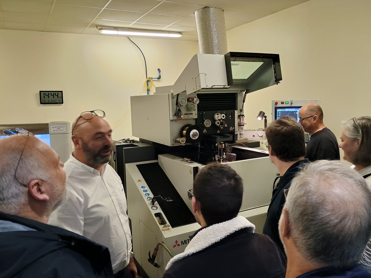 Visite des plus instructives chez AFU Mécanique de Précision à Saint-Malo (35). Une organisation du @CNRS_RDM: