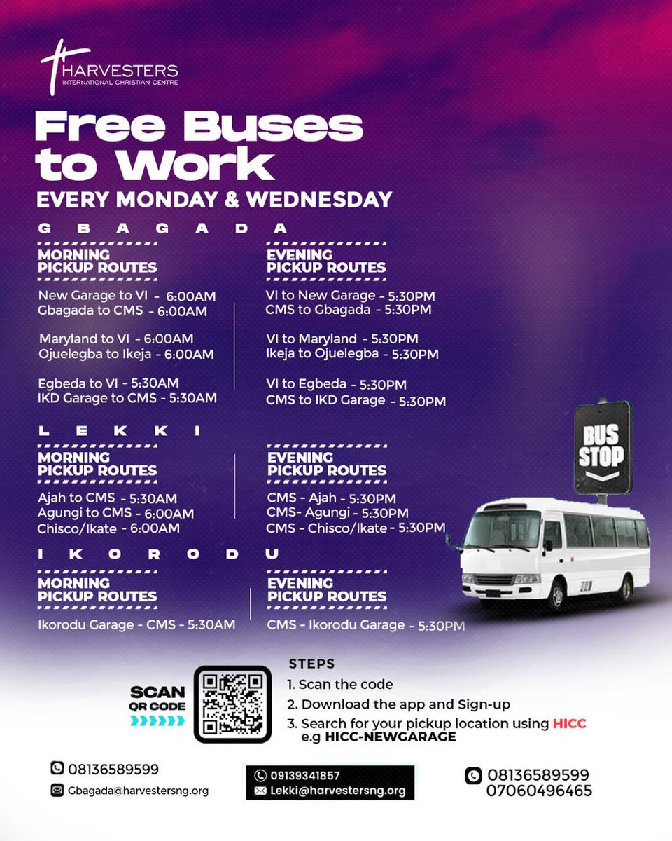 pastorbolaji's tweet image. Life has more meaning when we can help others, the most beautiful thing in life is GIVING🔥

Tag someone who has helped you today and also don’t forget to share the Bus routes to someone who needs it‼️

We exist to change lives‼️

#HarvestersFreeBus #punchnewspapers #harvesters…