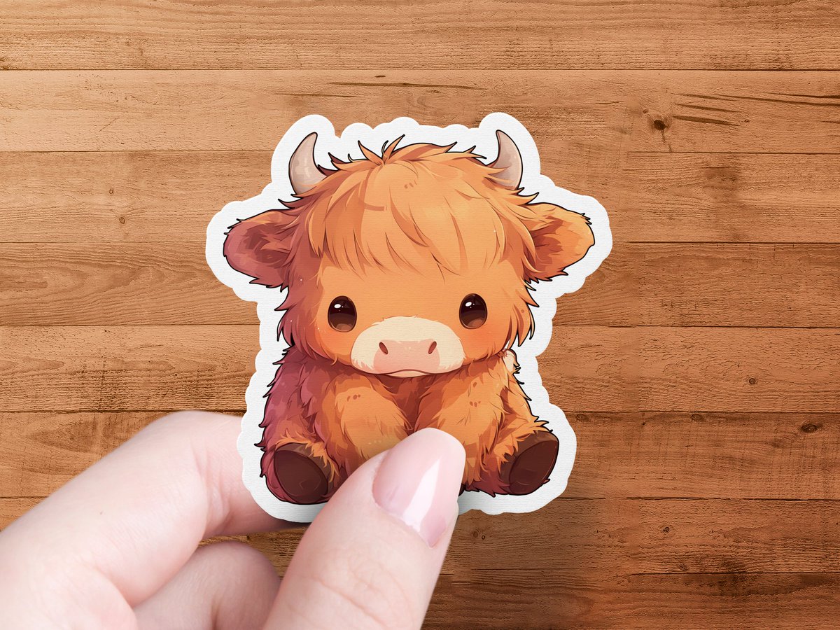 🐮 Elevate your sticker game with our adorable highland cow sticker! 💖 Stick it on your laptop, notebook, or water bottle for a touch of cuteness everywhere you go. Shop now at wix.to/Bkp9Vnj #HighlandCowLove #StickerObsessed #CuteCow #MHHSBD
