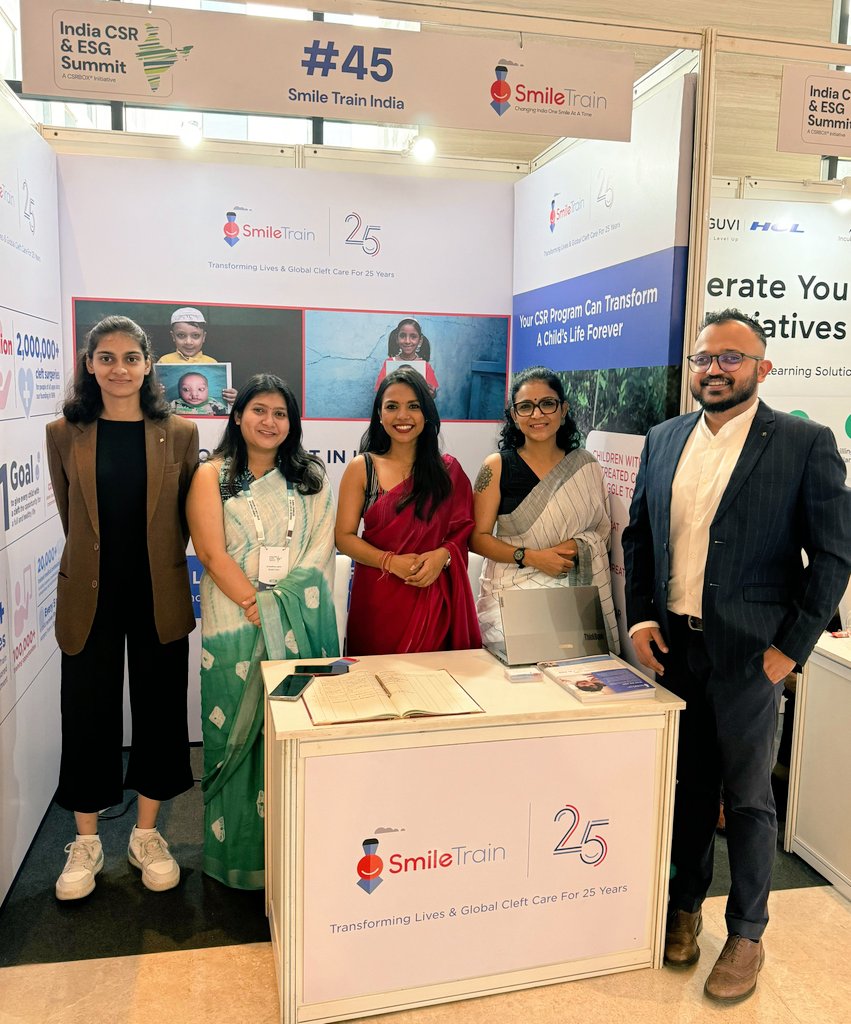 End of India CSR &amp; ESG Summit 2024! 

A big thank you to everyone who visited us and engaged in meaningful discussions. Together, we can make a difference and change the world—one smile at a time.

#SmileTrain #GlobalImpact  #CSRSummit #ICES2024 #TransformingLives