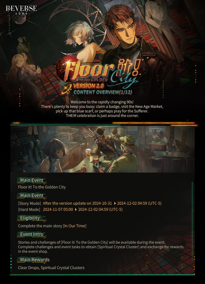 Version 2.0 - Floor it! To the Golden City | Content Overview (1/3
