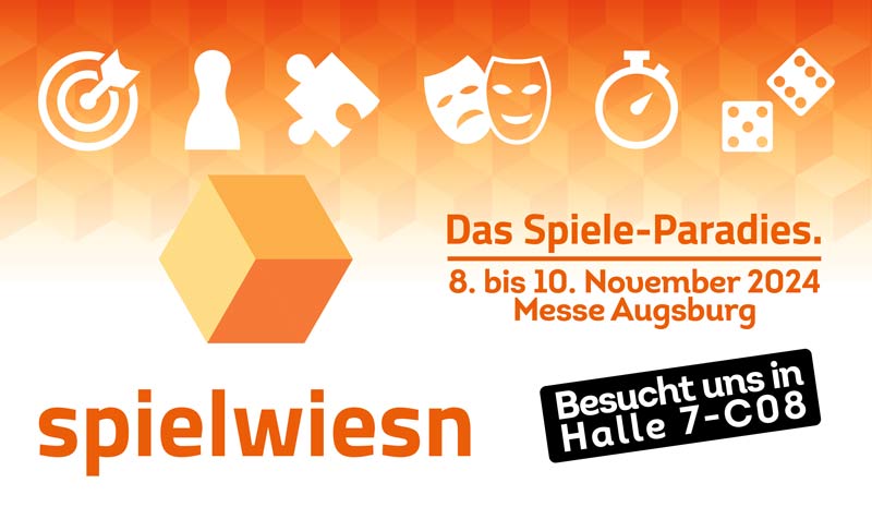 Macht Euch bereit und plant den Besuch auf der wunderbaren Spielwiesn <a href="/spielfest/">SPIELWIESN</a> und besucht auch uns in Halle 7 - C08.
Wir freuen uns auf Dich und unseren persönlichen Chat.