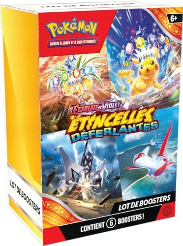 AlertEtGo's tweet photo. JCC Pokémon : Lot de boosters Écarlate et Violet – Étincelles Déferlantes (6 boosters) dispo sur Amazon à 35,94€ !
► https://t.co/Jx3OqdrSRN
Testez également ce lien ► https://t.co/onKg6oB7Az
Bons plans du jour ici ► https://t.co/3Y8eSzsNNG #Puba https://t.co/5UEdTf5iLW